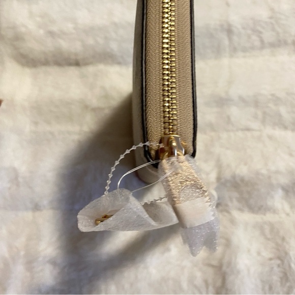 New Coach Slim Zip Wallet In Signature Canvas With Floral Print - Picture 3 of 7